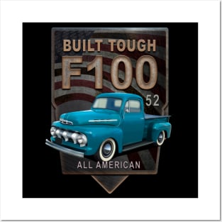 F100 1952 American Pickup Posters and Art